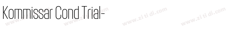 Kommissar Cond Trial字体转换
